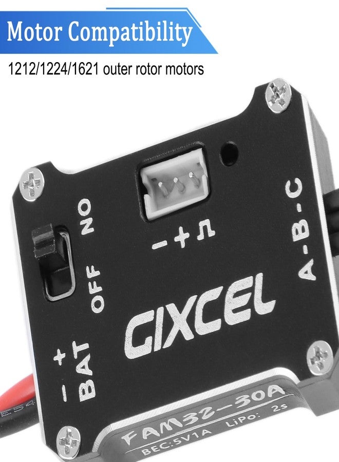 ترقيات GIXCEL 30A Brushless ESC 1/18 TRX4M FCX18 1/24 SCX24 FCX24 Micro RC Crawler (PH2.0 Plug) - Image 3
